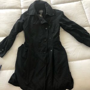 Armani exchange xs trench coat black